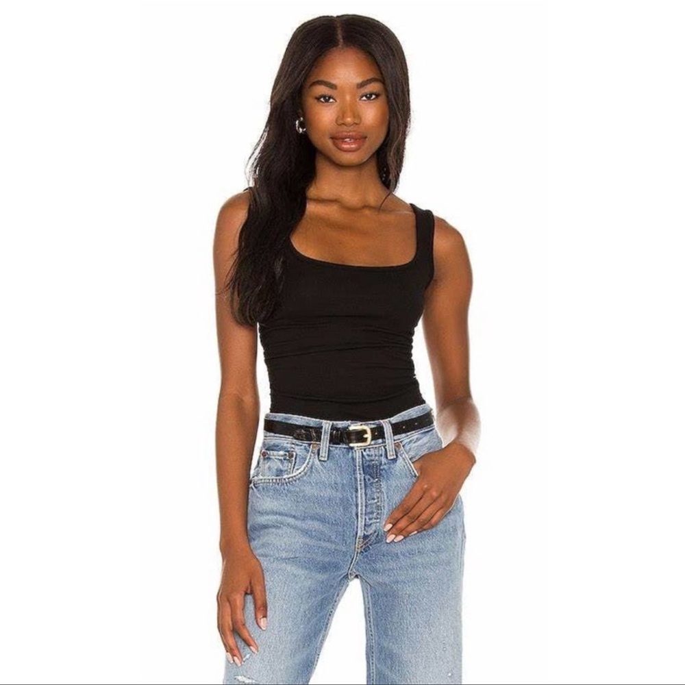n:Philanthropy Revolve Prince Ribbed Knit Bodysuit in Black (M)